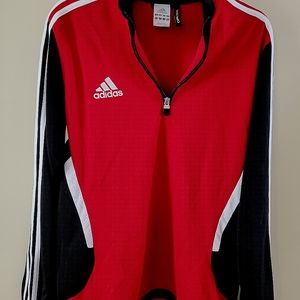 Adidas Climalite Long Sleeve 3/4 zip men's shirt